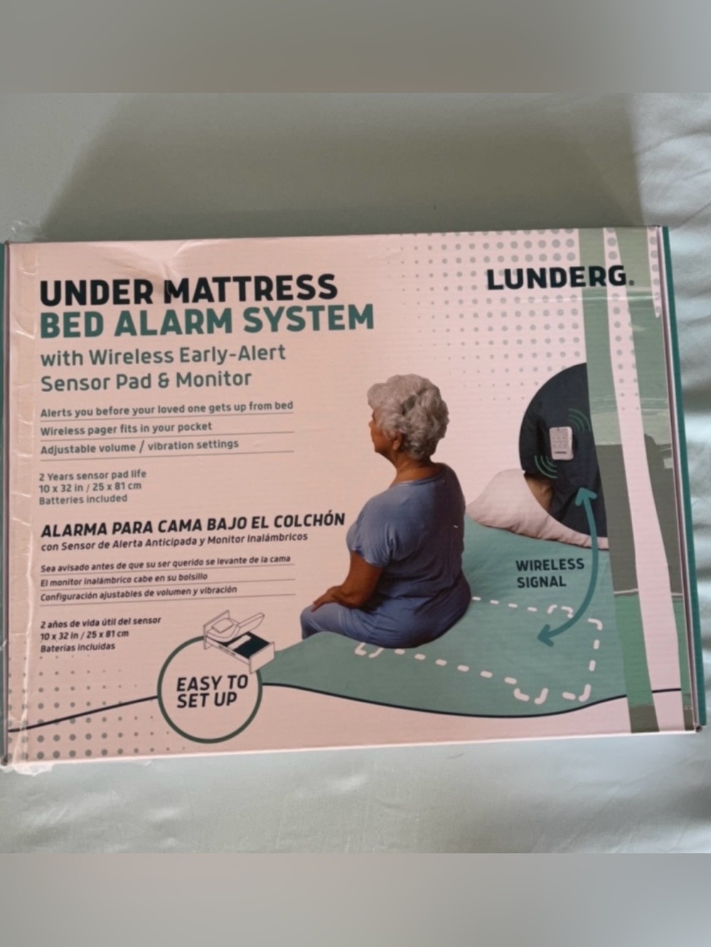 Lunderg $199.95 Under Mattress Bed Alarm System 10 X 32”
